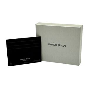 Leather Card Holder Wallet In Black New